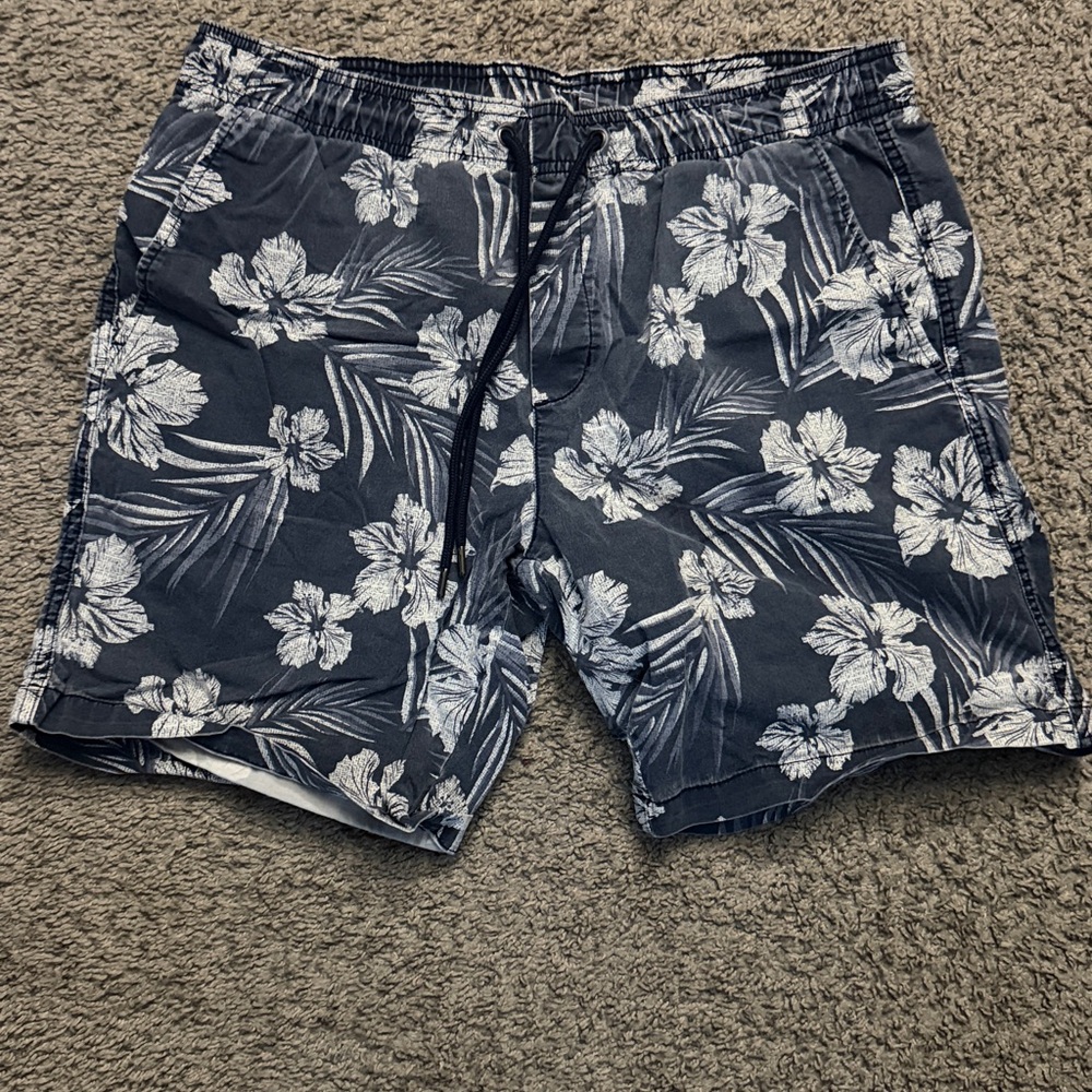 George Navy and White Patterned Shorts